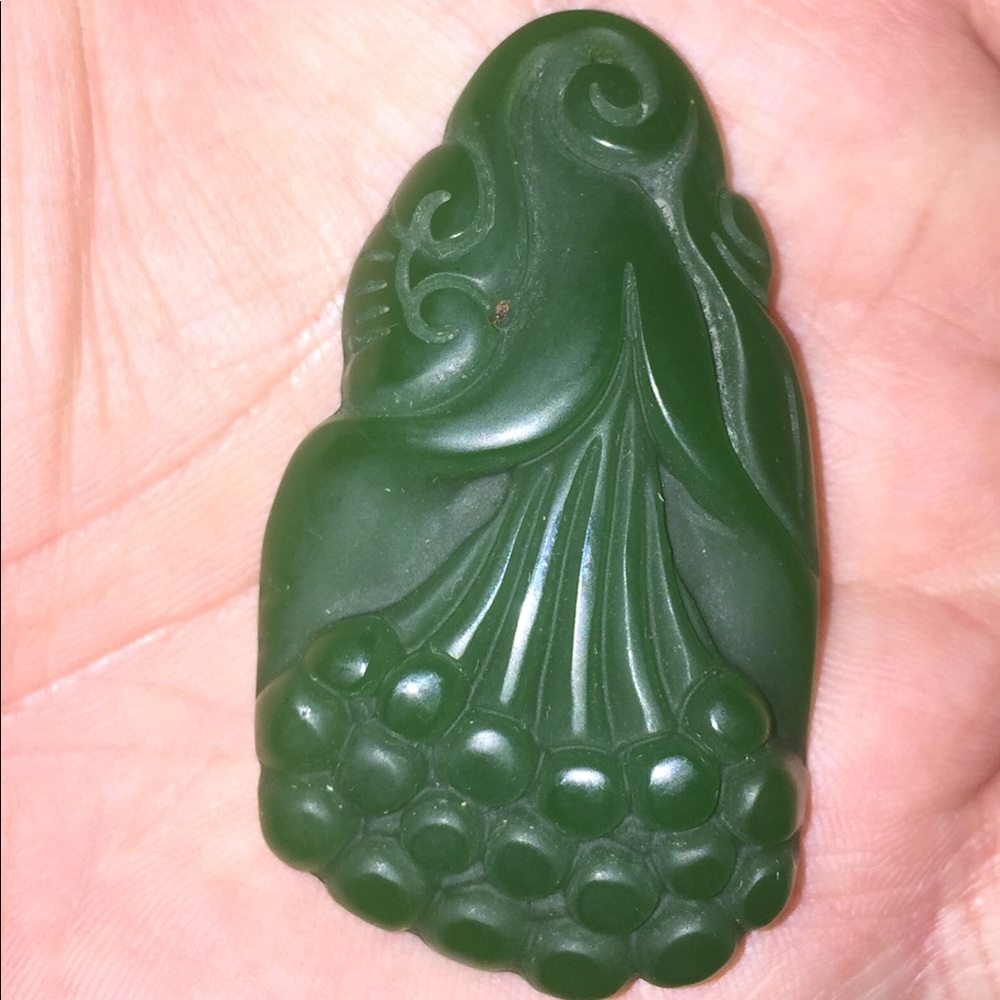 Real Jade Like “Stone” Flower Orchid Brand New - Picture 2 of 3